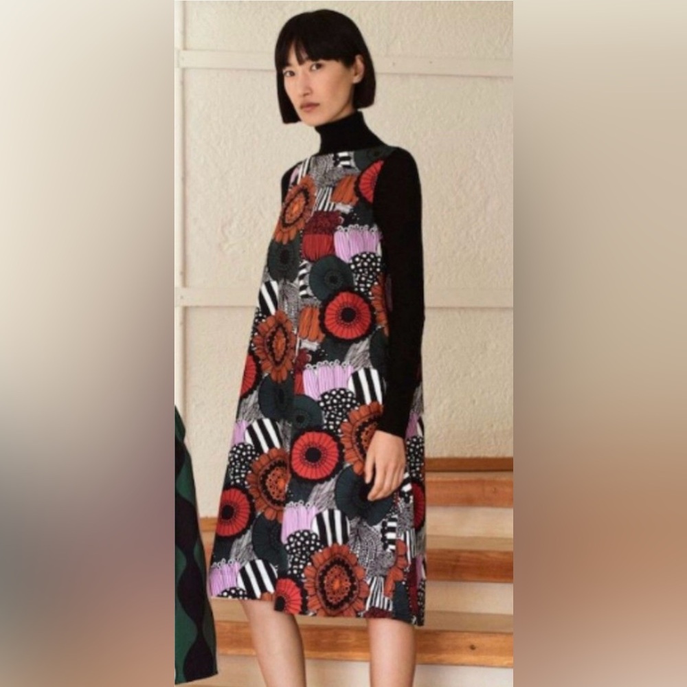 💥PRICE DROP💥 Uniqlo x Marimekko Siirtolapuutarha A-Line Sleeveless Dress (2)